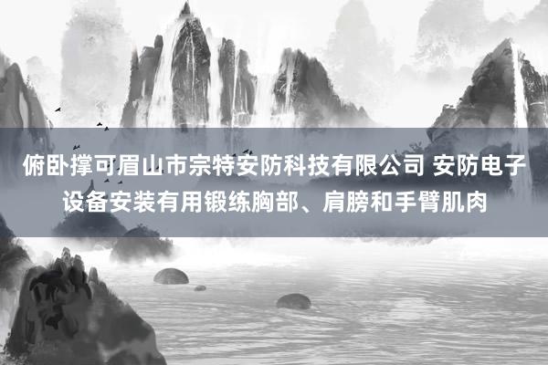 俯卧撑可眉山市宗特安防科技有限公司 安防电子设备安装有用锻练胸部、肩膀和手臂肌肉